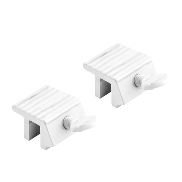 Sliding Window Lock, 1/4 in., Extruded Aluminum, White Painted Finish (2-pack)
