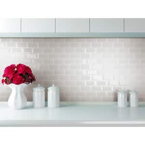 Shiraz Light Gray 11.73 in. x 11.73 in. x 5mm Glass Peel and Stick Wall Mosaic Tile (5.74 sq. ft./Case)