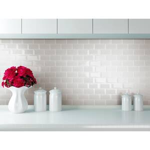 Take Home Sample Shiraz Light Gray 5.8 in. x 5.8 in. x 5 mm Glass Peel and Stick Wall Mosaic Tile (0.23 sq.ft/Each)