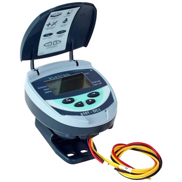 Galcon 61012 Battery Operated Waterproof Controller with 1 in. Inline Valve and DC Latching Solenoid