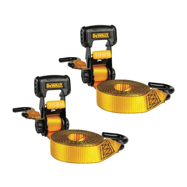 1.25 in. x 16 ft. Ratchet Tie-Down Straps 3000 lbs. Break Strength (2-Pack)