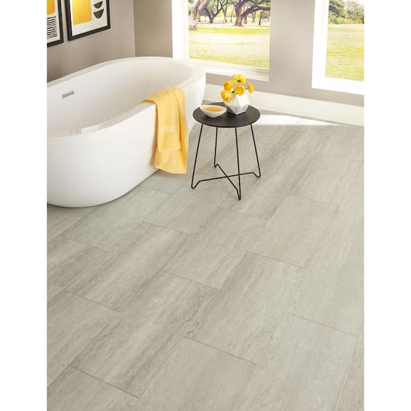 Vatican Travertine 0.23 in. T x 1.59 in. W x 94 in. L Vinyl 2 - in - 1 Molding