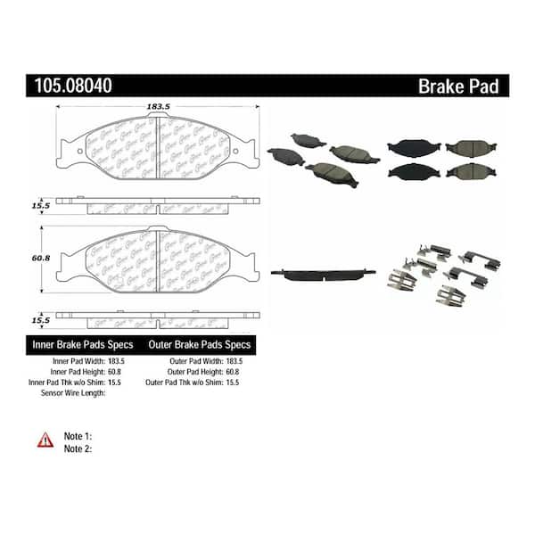 Centric Parts Disc Brake Pad Set 2004 Ford Mustang