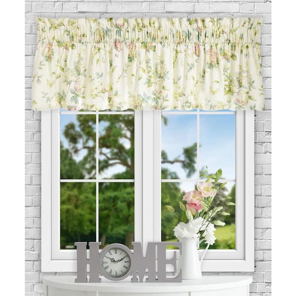 Ellis Curtain Abigail 15 in. L Polyester/Cotton Tailored Valance in Multi