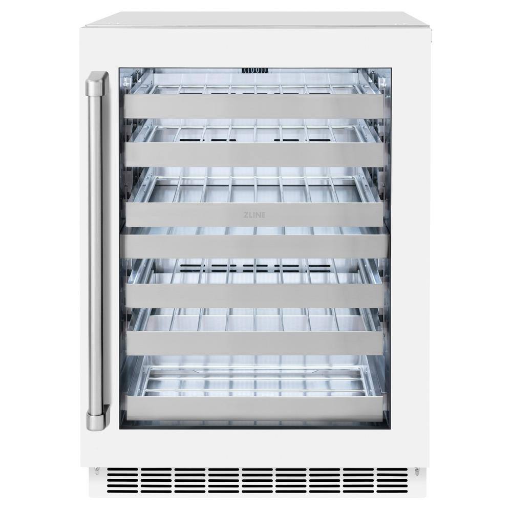 Touchstone 24 in. Dual-Zone 44-Bottle Beverage and Wine Cooler with Glass Door in Matte White price history on PriceWatchPro