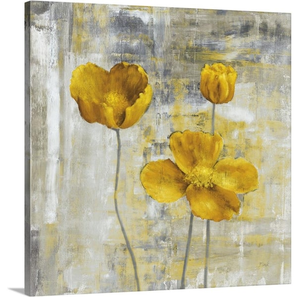 GreatBigCanvas "Yellow Flowers II" by Carol Black Canvas Wall Art
