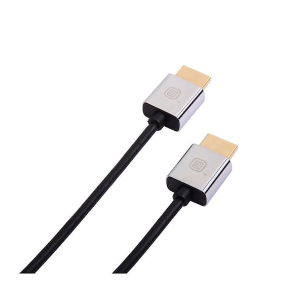 CE TECH 6 ft. 4K Metal Slim HDMI Cable