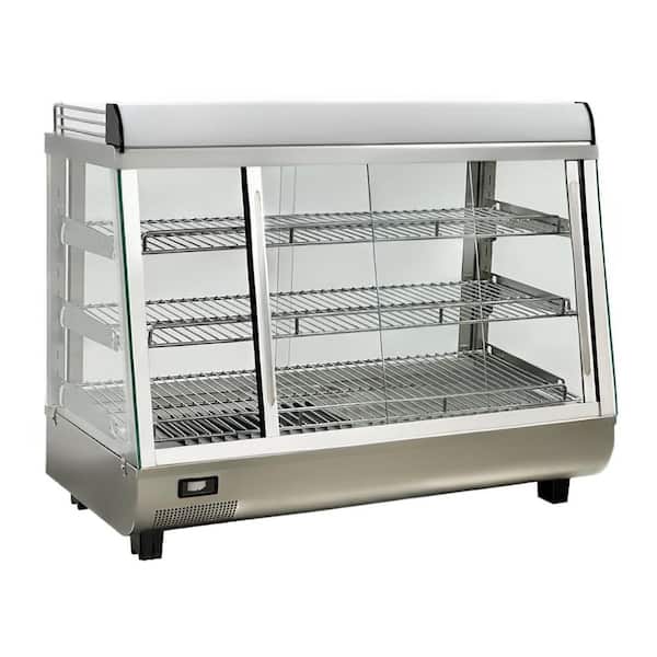 Elite Kitchen Supply 34 in. Commercial NSF Electric Countertop Food Warmer Restaurant Display ERT5LS with 3-Warming Trays in Stainless Steel