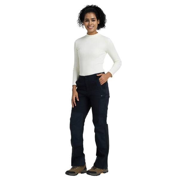 ororo Women's 31 in. x 30.5 in. Black 7.38-Volt Lithium-Ion Fleece Lined Heated Pants with (1) 4.8Ah Battery
