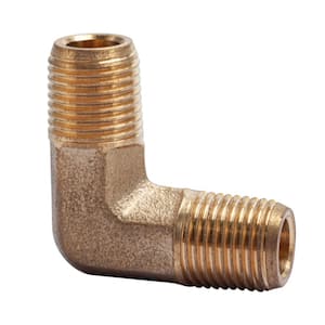 1/8 in. MIP Brass Pipe 90° Elbow Fitting (5-Pack)
