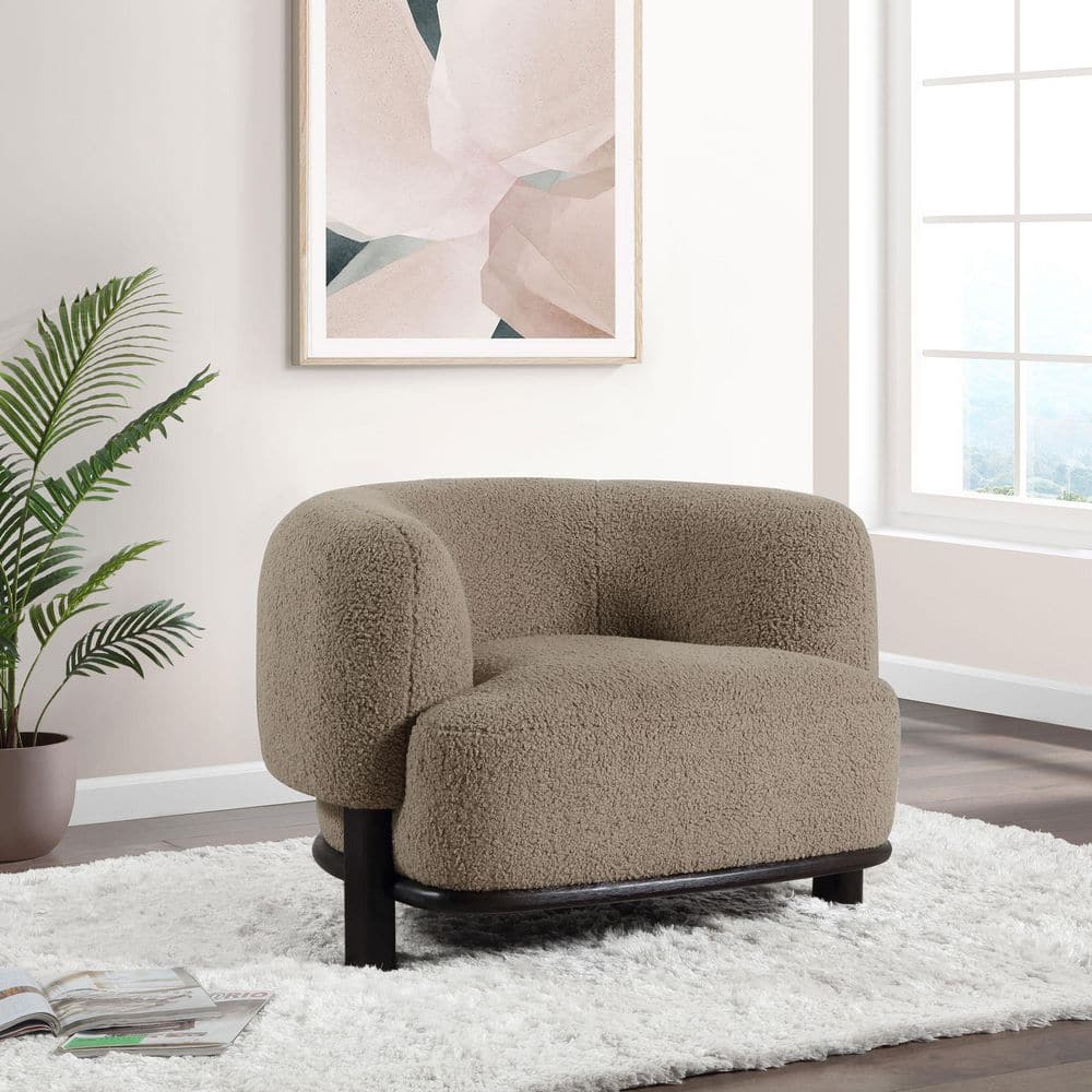 Coaster Lawler Mushroom Upholstered Barrel Chair 903170 - The Home
