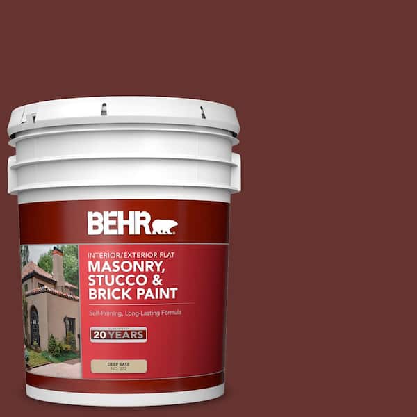 5 gal. #PPU2-01 Chipotle Paste Flat Interior/Exterior Masonry, Stucco and Brick Paint