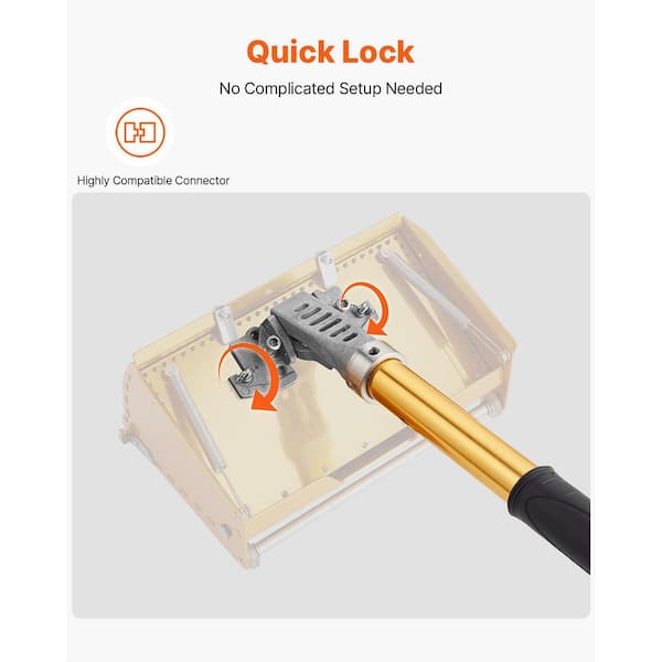 Laybus 40 in. to 64 in. Adjustable Flat Box Handle, Drywall Flat