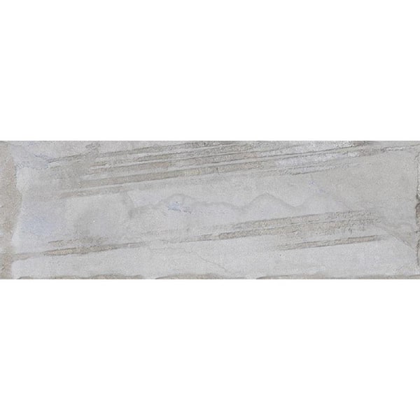 Apollo Tile Lockwood Grey 4.3 in. x 13 in. Matte Porcelain Wall and Floor Sample Tile (0.388 sq. ft./Piece)
