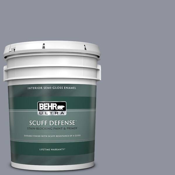 BEHR ULTRA 5 gal. Home Decorators Collection #HDC-AC-26A Lilac Fields Extra Durable Semi-Gloss Enamel Interior Paint & Primer