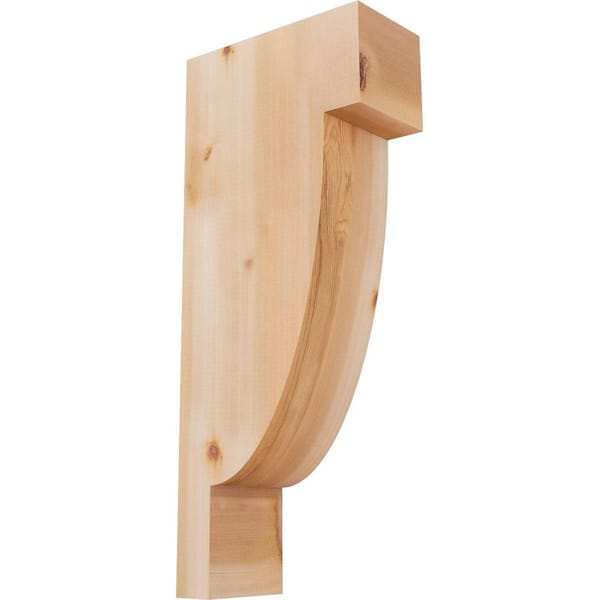 Ekena Millwork 5-1/2 in. x 12 in. x 28 in. Western Red Cedar Alpine Smooth Corbel