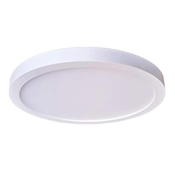 CRAFTMADE LED Flushmount 5.5 in. 1-Light White Finish LED Flush Mount Ceiling Light with Frosted Polycarbonate Shade