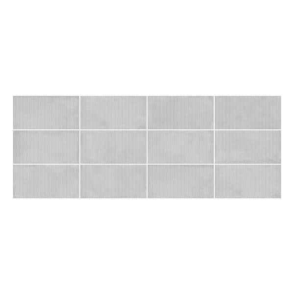 Giorbello Spanish Iconic 24 in. x 48 in. x 10. 2mm 3D Matte Porcelain Wall Tile-Perla (10 PCS, 77.5 sq. ft. /Pallet) G8740-P
