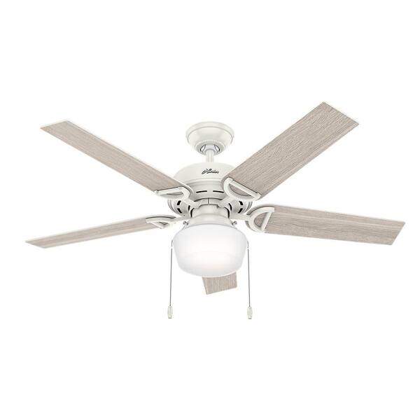 Hunter Viola 52 in. LED Indoor Fresh White Ceiling Fan with Light Kit