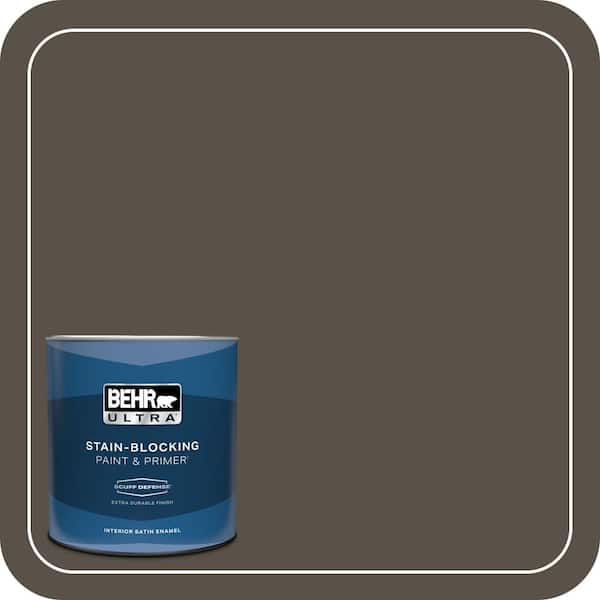 BEHR ULTRA 1 qt. #S-H-740 Fedora Extra Durable Satin Enamel Interior Paint & Primer