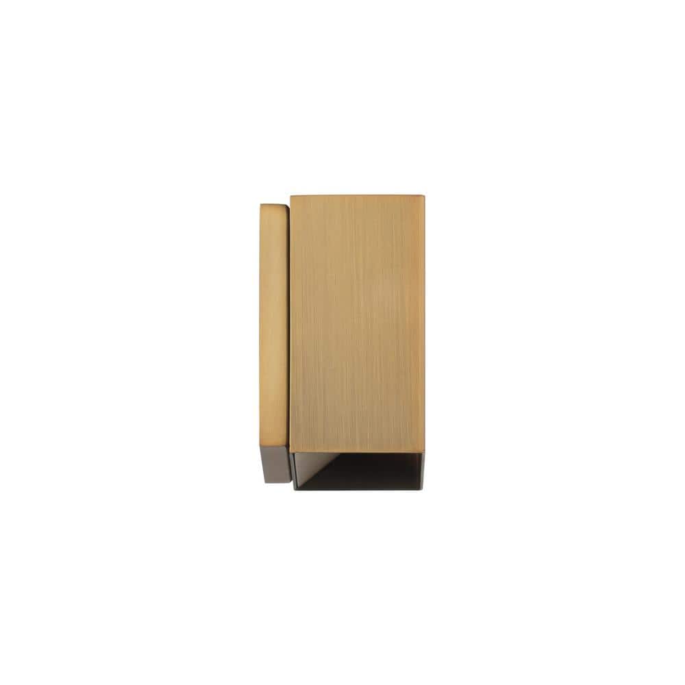 Boxi Aged Brass 5'' Dimmable LED Wall Sconce