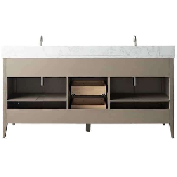 Vanity Art 72 in. W. x 22 in. D x 38 in. H Double Sink Bathroom