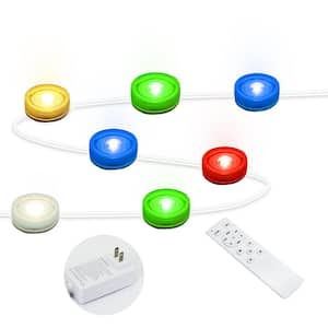 150 ft. with 108 Lights Indoor/Outdoor Plug-in Integrated LED Fairy String -Light, Smart RGB Outdoor Eaves Lighting, ETL