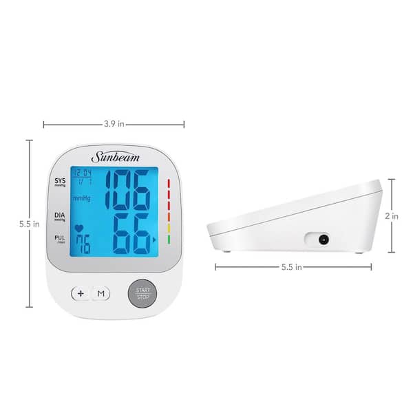 Sunbeam 16985 Upper Arm Blood Pressure MonitorWith Batteries