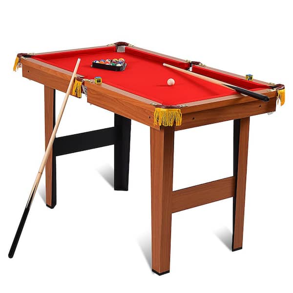 48 in. Mini Table Top Pool Table Game Billiard Set Cues Balls Gift Indoor Sports