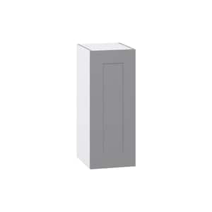 Bristol Painted Slate Gray Shaker Assembled Wall Kitchen Cabinet (12 in. W x 30 in. H x 14 in. D)