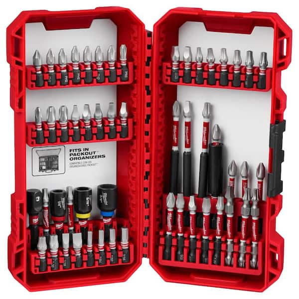b758 FOURTEEN HI858 ５Ｉ～９Ｉ・ＰＷ ６本セット Milwaukee SHOCKWAVE Impact-Duty Alloy Steel Screw Driver Bit Set