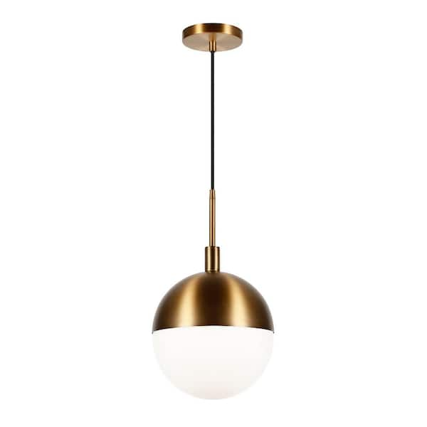 large frosted glass pendant light