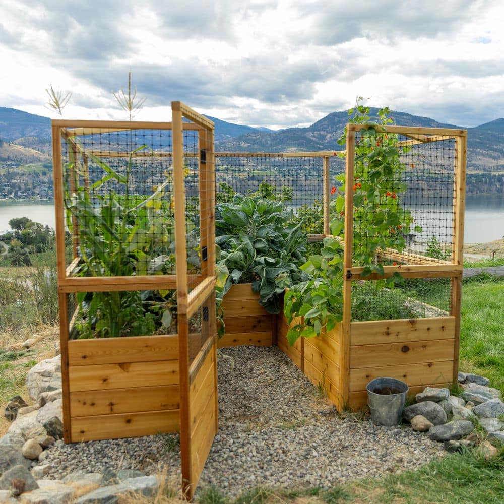 Outdoor Living Today 8 ft. x 8 ft. Garden in a Box with Deer