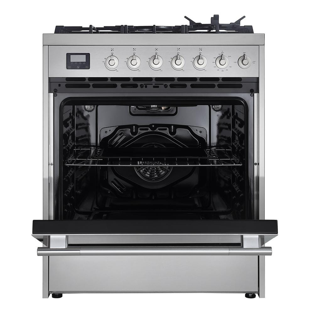 Empava 30" Stainless Steel Convection Gas Range with 5 Burners