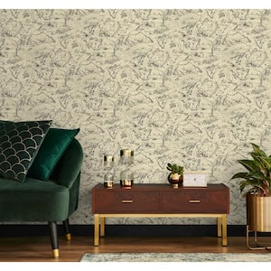 Charted Course Parchment Coastal Vinyl Peel and Stick Wallpaper Roll (Covers 30.75 sq. ft.)
