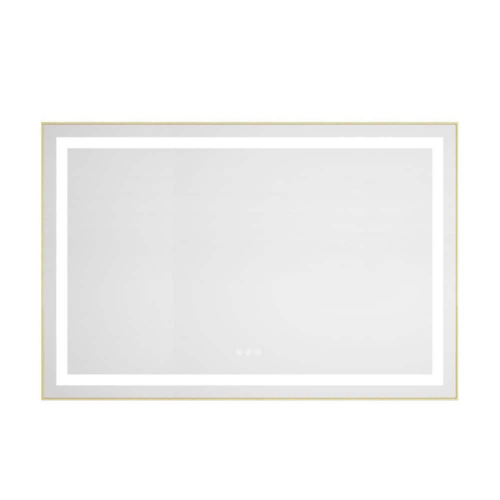 48 in. W x 32 in. H Rectangular Aluminum Frameless LED Anti-Fog Dimmable Wall Mount Bathroom Vanity Mirror price history on PriceWatchPro