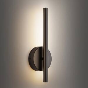 Brandon Contemporary 13.7-in H 1-Light Matte Black 3000K Dimmable LED Wall Sconce