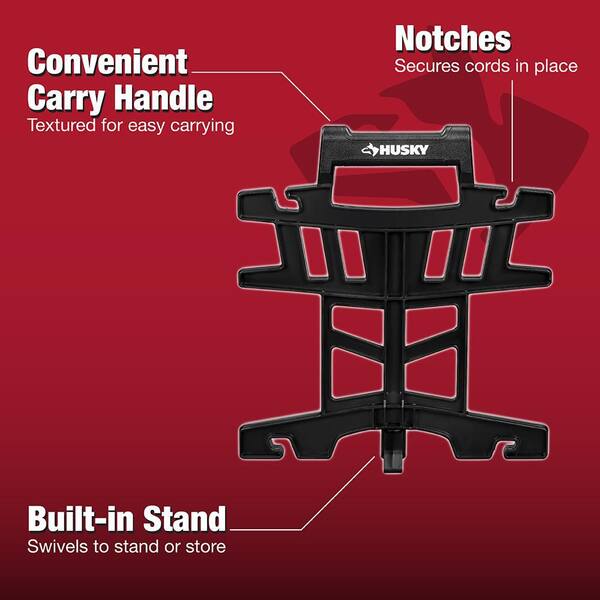 thumbnail image 2 of Extension Cord Cable Holder Organizer With Snap-On Stand – 12x12, 11 Oz 2 of 2