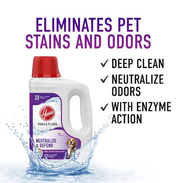 Hoover SmartWash Advanced Automatic Carpet Cleaner Machine & 64 oz. Paws and Claws Pet Carpet Cleaner Solution Combo