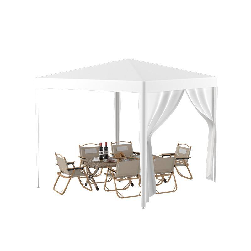 10x10 White Steel Frame Outdoor Wedding Canopy Tent with Removable Walls