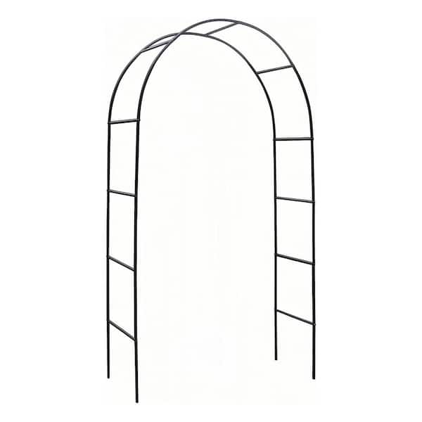 Outdoor Flower Garden Arch Trellis Sturdy Steel Arbor for Climbing Plants Wedding Decoration 7'8 H x 4'5 W