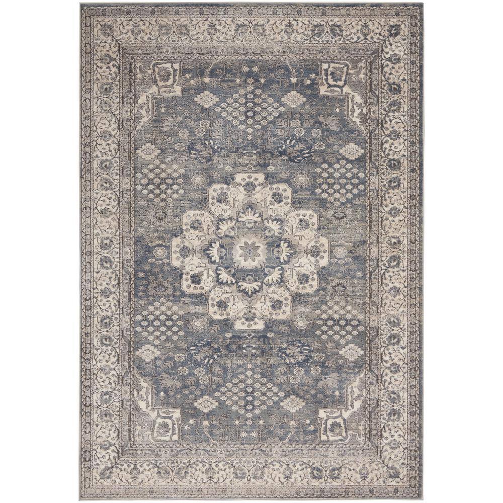 Handmade Rectangular Gray Synthetic 5' x 7' Area Rug