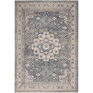 Concerto Grey/Ivory 5 ft. x 7 ft. Persian Vintage Area Rug