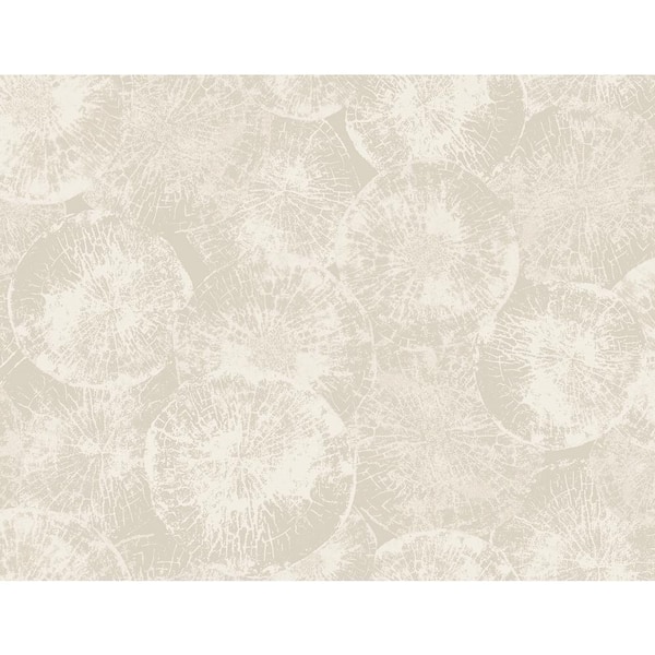 Seabrook Designs Dove Grey Eren Paper Unpasted Wallpaper Roll (60.75 sq. ft.)