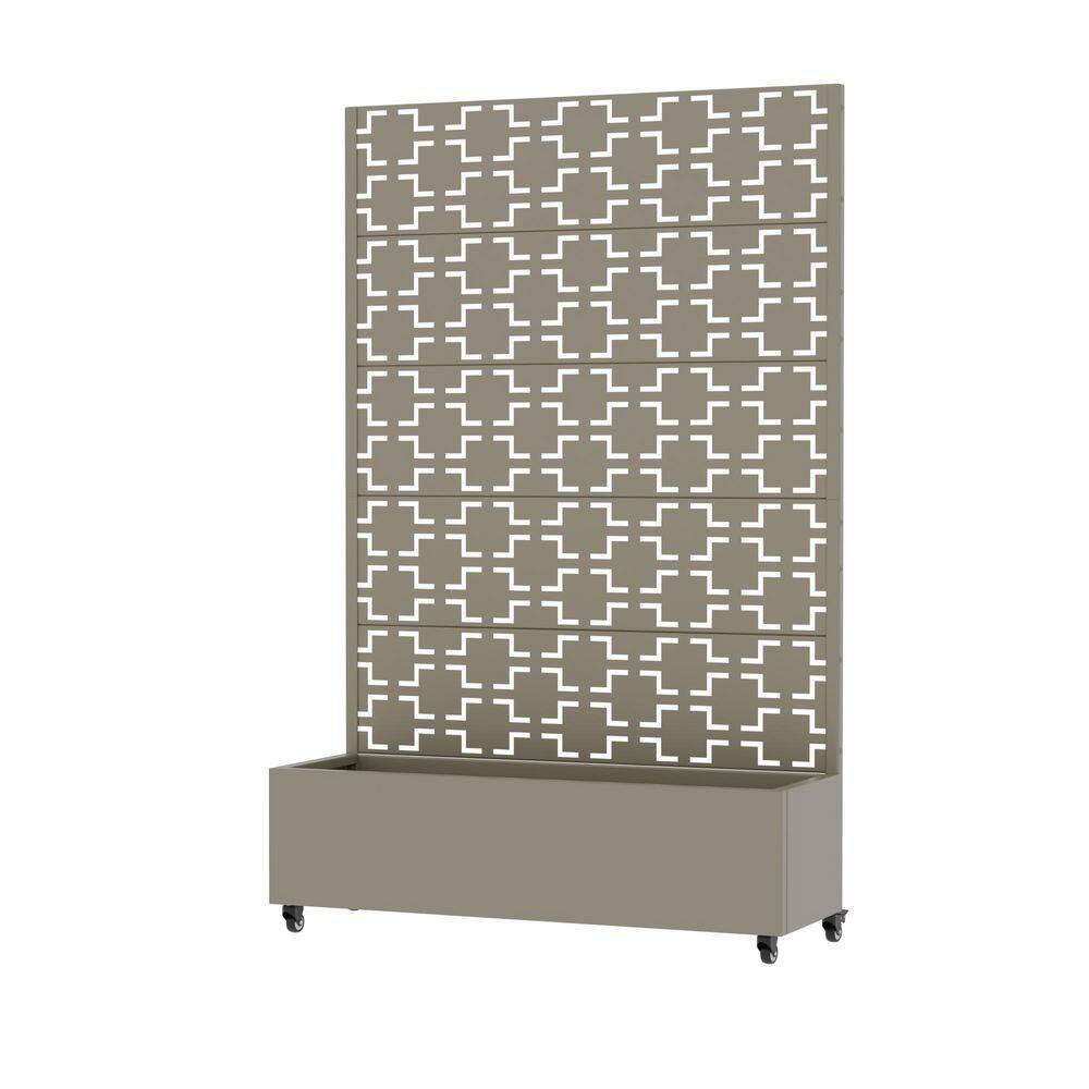 72 in. H x 47 in. W Metal Green Rectangle Pots and Planter Raised Box with Trellis for Vine Climbing Plants price history on PriceWatchPro