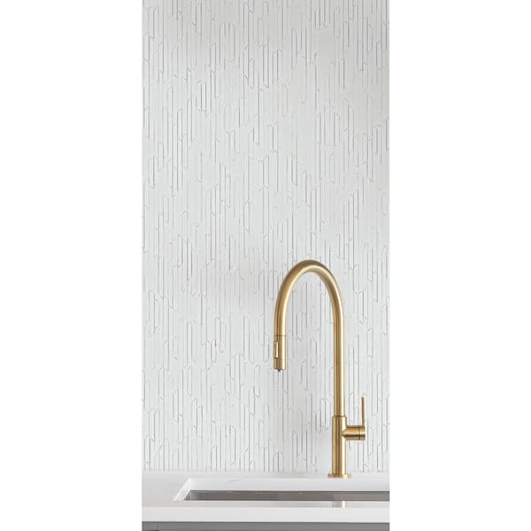 Calliope Optic White Wallpaper
