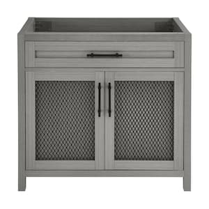 Calice 19.9 in. W x 35.6 in. D x 8.25 in. H Bath Vanity Cabinet without Top in Carbon Grey
