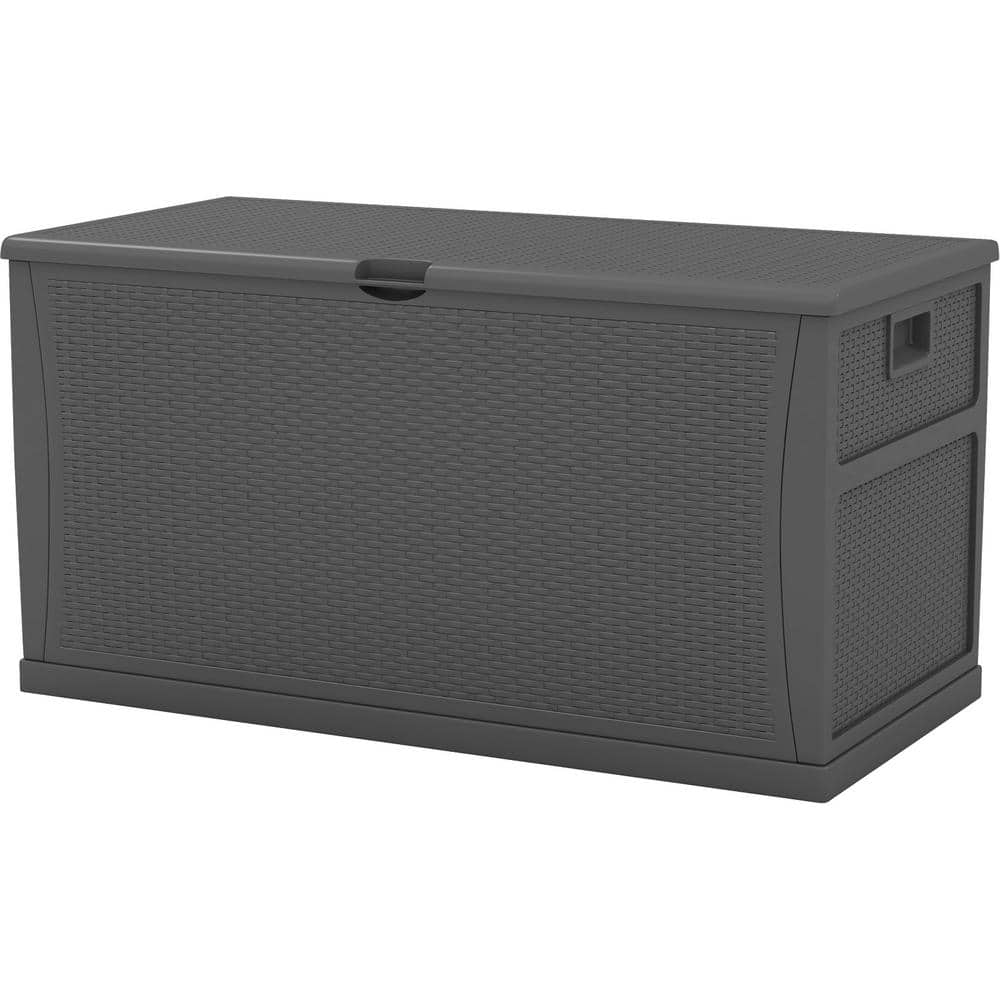 Patiowell 125 gal. Resin Deck Box, Large Outdoor Storage Box for Patio