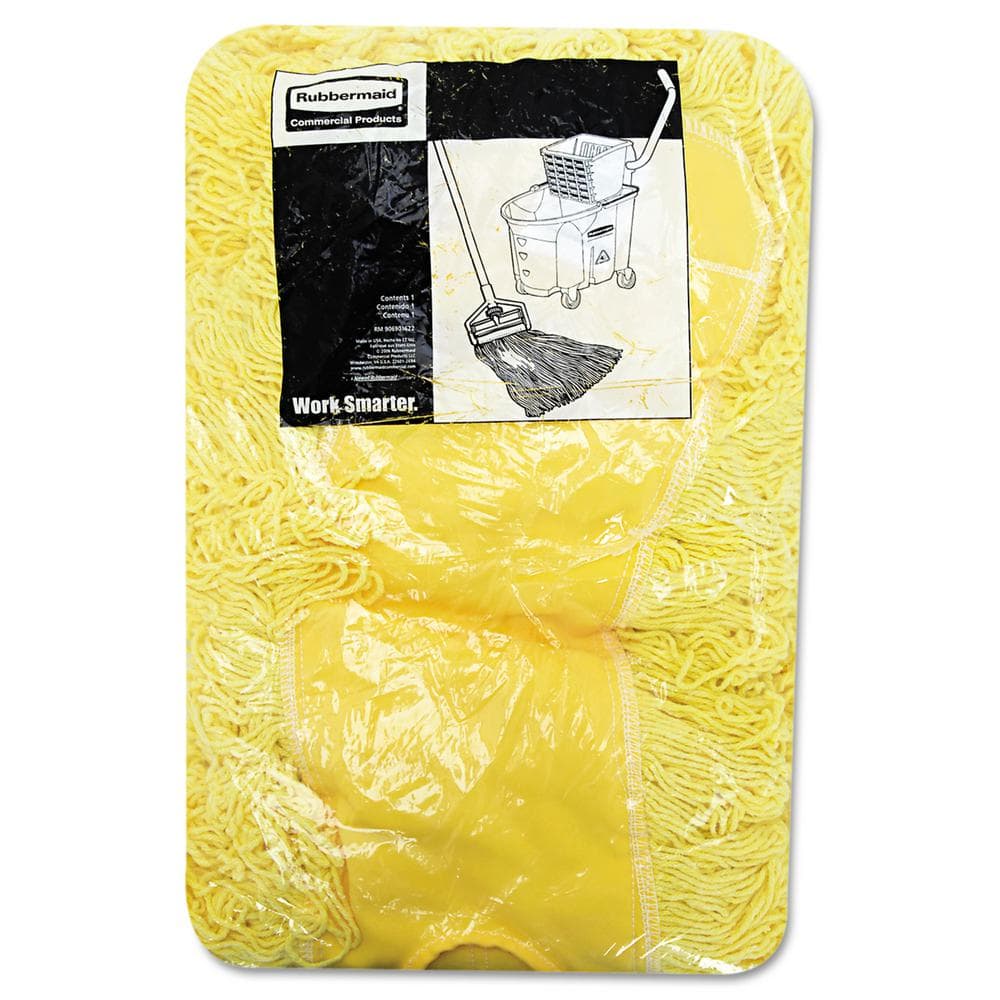 Yellow 48-Inch Looped-End Yarn Dust Mop Head