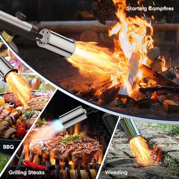 Lynzavix Propane Torch Head Metal Adjustable Valve Max Fire Safety